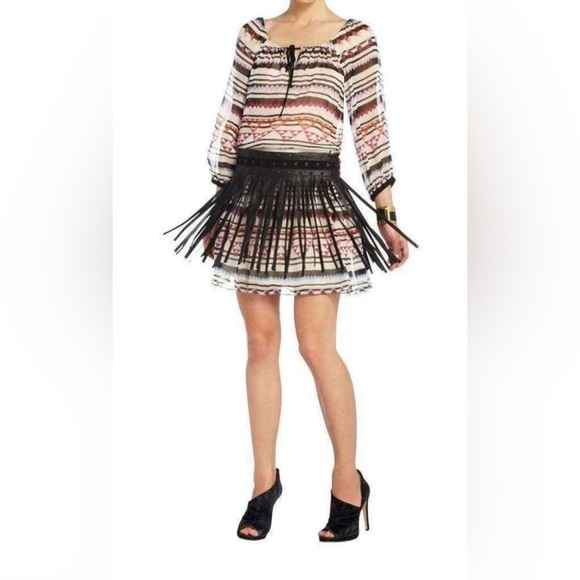 BCBGMAXAZRIA Small
Rory Multicolor Silk Peasant Dress - Picture 3 of 7